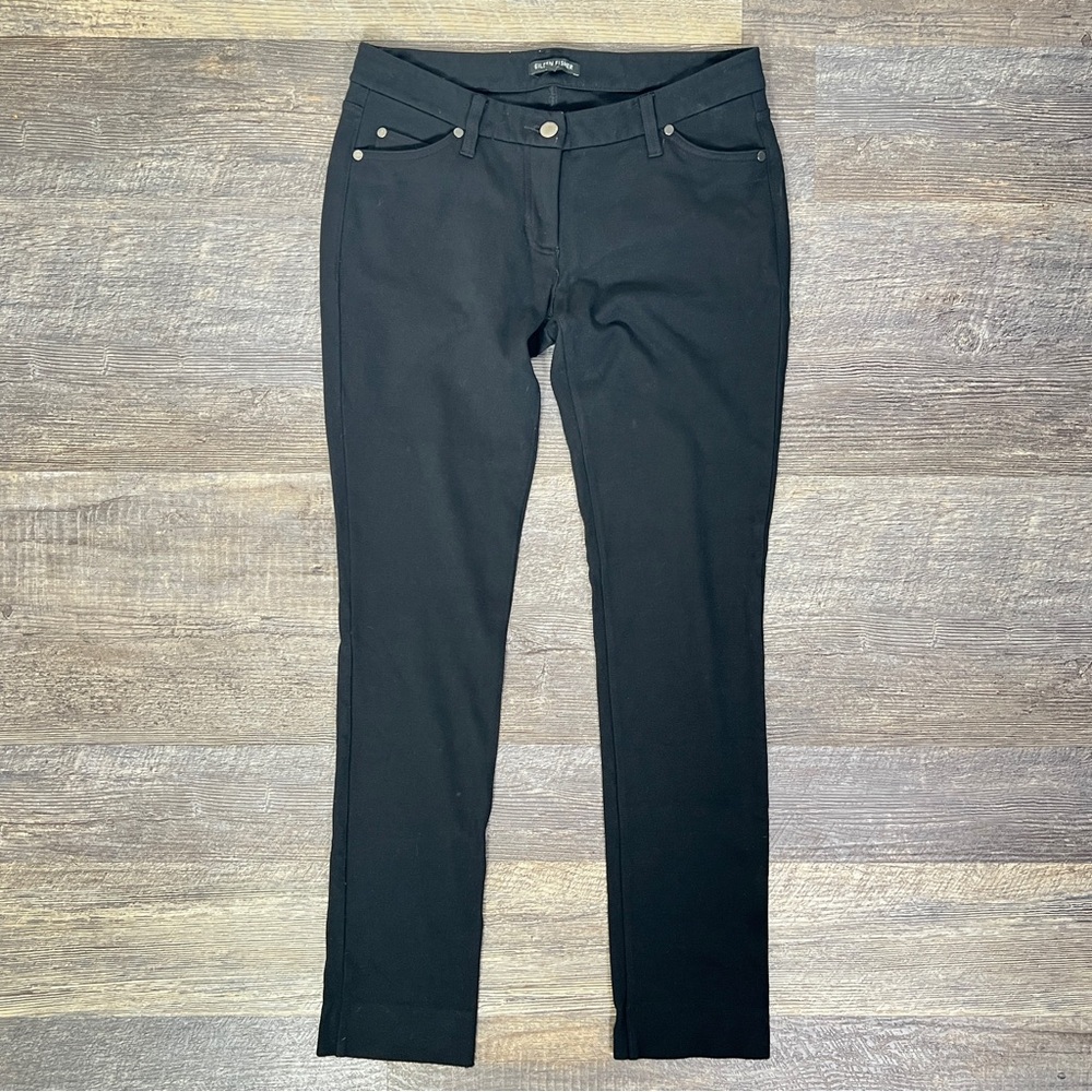 Eileen Fisher black skinny leg casual pants size 4 B56